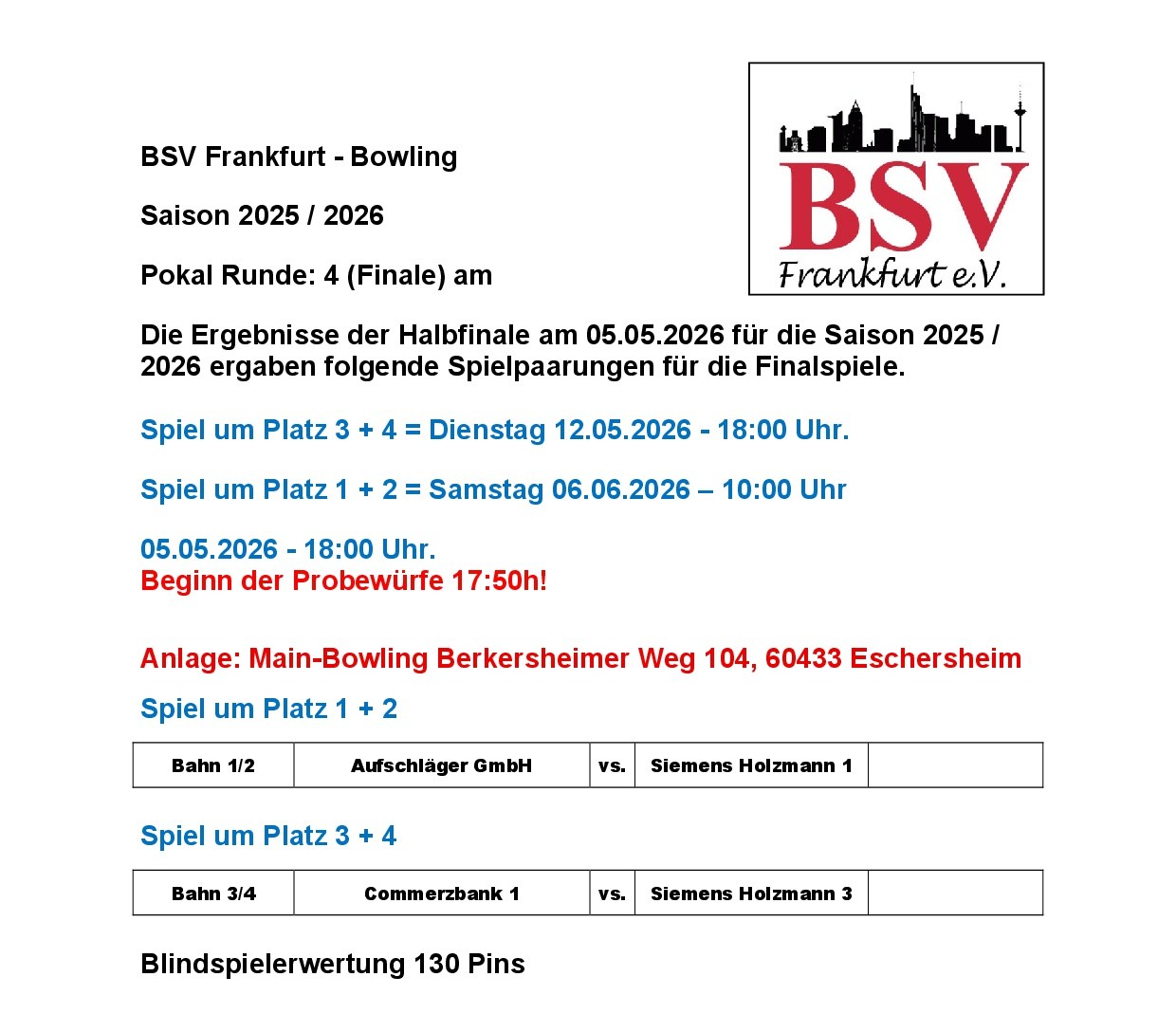 2026.05.05 Auslosung Pokal Runde4 Finale